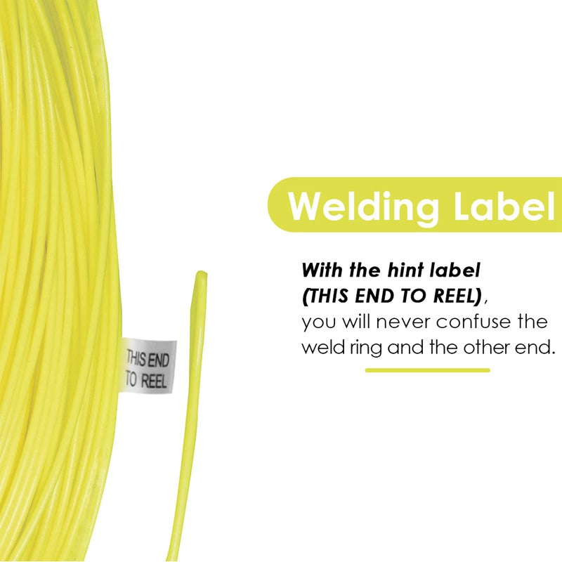 SF WF5F 100FT Fly Fishing Line Weight Forward Floating Fly Line for Fly Fishing Double Welded Loops Fluo Yellow - Image 4